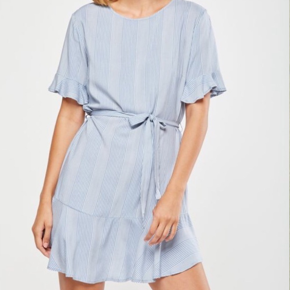 Cotton On Blue White Striped Dress